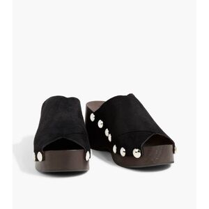 Ganni Studded suede platform mules size EU 39